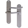 Poignées de porte bec de cane Olaf - Aluminium - MR BRICOLAGE