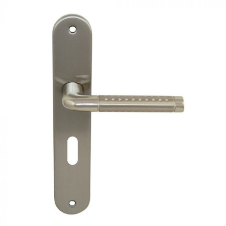 Poignées de porte Tolbiac acier + nickel mat - B BEAUTY