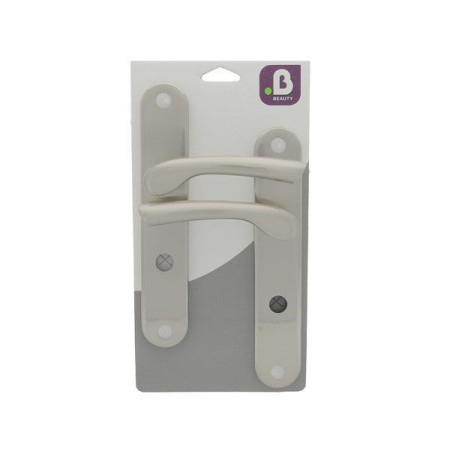 Poignées de Porte Océane Nickel Mat B BEAUTY Entraxe 195mm