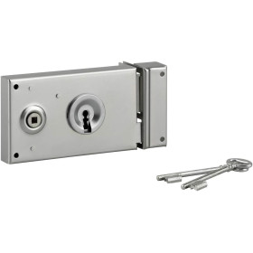 Serrure Applique Horizontale Gauche 140x82mm - INVENTIV