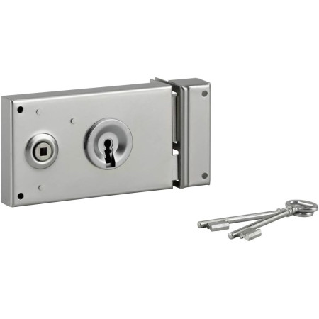 Serrure Applique Horizontale Gauche 140x82mm - INVENTIV