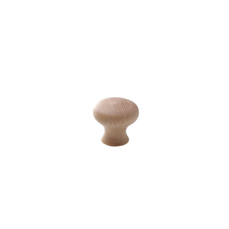 Boutons de Meuble Bois Brut Ø32 mm - Set de 4
