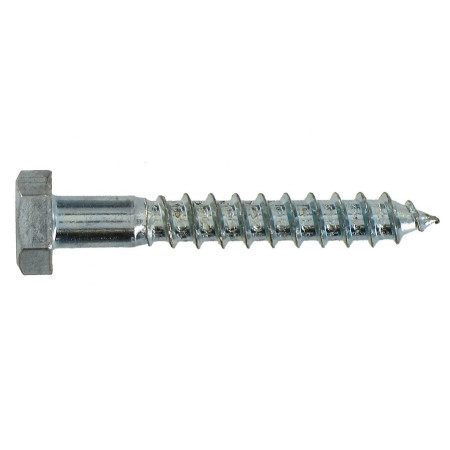 Tirefonds Acier Zingué 6x25 - INVENTIV - Fixation Robuste et Durable