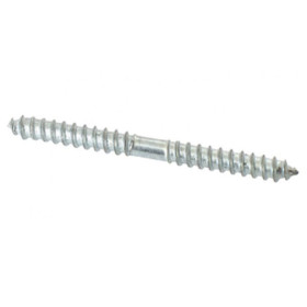 Vis à bois 2 filets INVENTIV - Acier zingué - 4x25 mm