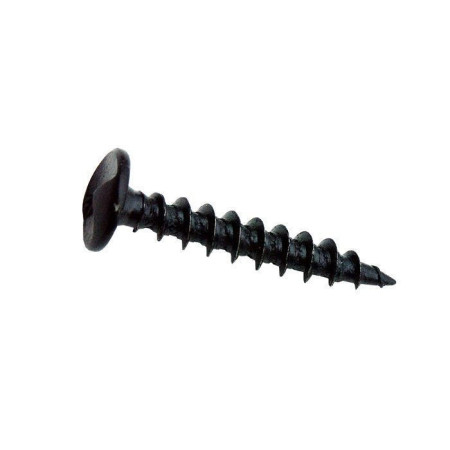 Vis tête ronde indéserrables acier noir 5x30 - Fixation robuste