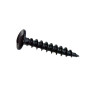 Vis tête ronde indéserrables acier noir 5x30 - Fixation robuste