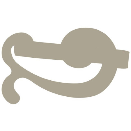 2 Barrettes à Rideaux Aimantées Baleine - Lin