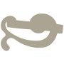 2 Barrettes à Rideaux Aimantées Baleine - Lin