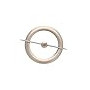 1 Embrasse Métal Avec Magnet Central de Fixation - Chrome Mat