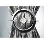 1 Embrasse Métal Avec Magnet Central de Fixation - Chrome Mat