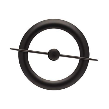 1 Embrasse Métal Avec Magnet Central de Fixation - Noir Mat