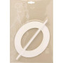 1 Embrasse PVC Ovale - Blanc Laqué
