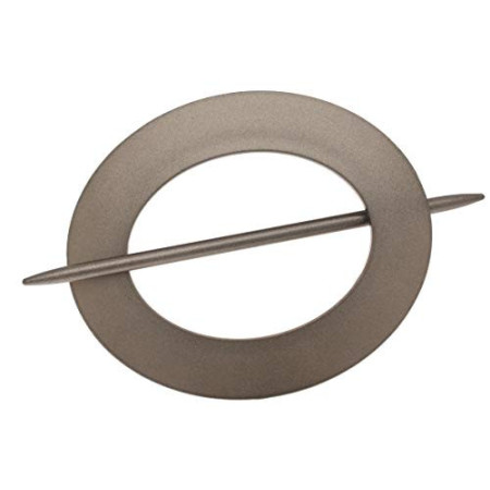 1 Embrasse PVC Ovale - Brossé Verni