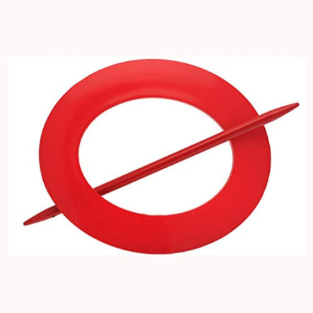1 Embrasse PVC Ovale - Rouge Glossy