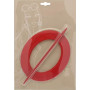 1 Embrasse PVC Ovale - Rouge Glossy