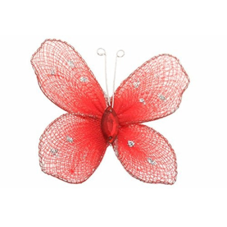2 Magnets Papillon Kalima - Rouge