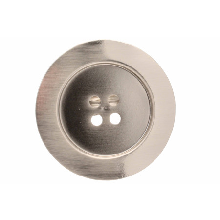 2 Pinces Bouton - Chrome Mat