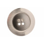 2 Pinces Bouton - Chrome Mat
