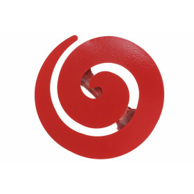 2 Pinces Spirale - Rouge Glossy