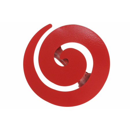 2 Pinces Spirale - Rouge Glossy