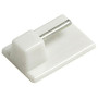 4 Supports adhésifs - Plastique - Blanc