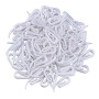 20 Agrafes escargot - Plastique - Blanc
