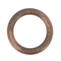 Anneaux Rideaux Bois 70 mm Chêne Foncé - INVENTIV