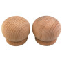 2 Embouts Pomme - Brut à Peindre - Diamètre 20