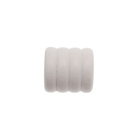 2 Embouts Cabochon - Laqué Blanc - Diamètre 20
