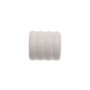 2 Embouts Cabochon - Laqué Blanc - Diamètre 20
