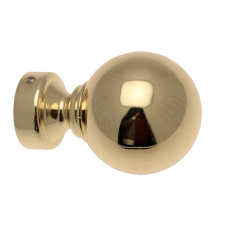 1 Embout Anglais - Décor Laiton - Diamètre 28