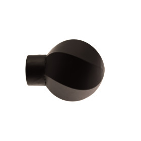 1 Embout Ballon - Noir Satiné - Diamètre 20