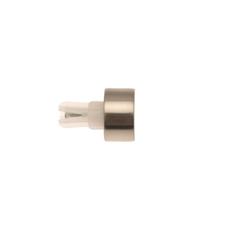 2 Embouts Bouchon - Chrome Mat - Diamètre 20
