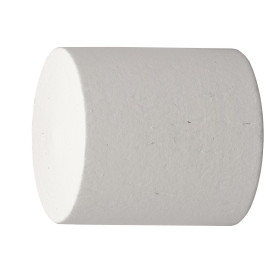 2 Embouts Bouchon - Laqué Blanc - Diamètre 28