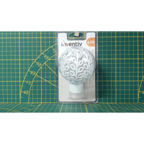 Embout Boule Blanc D28 - Rideaux - INVENTIV