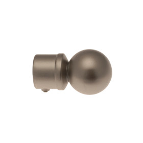 1 Embout Boule - Chrome Satiné - Diamètre 20