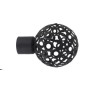Embout Boule Perforée Noir Mat D20 - INVENTIV