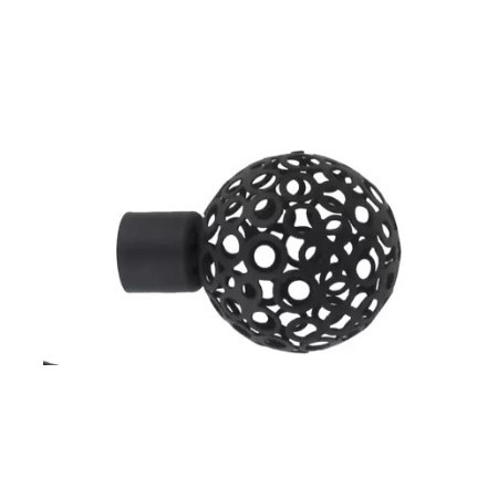 Embout Boule Perforée Noir Mat D20 - INVENTIV