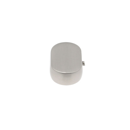 2 Embouts Bouchon - Chrome Mat - 30x15