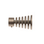 1 Embout Cône Strié - Chrome Satiné - Diamètre 20