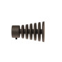 1 Embout Cône Strié - Graphite - Diamètre 20