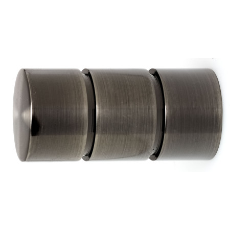 1 Embout Cylindre - Argent Vieilli - Diamètre 28