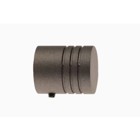 2 Embouts Cylindre - Graphite - Diamètre 20