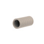 2 Embouts Cylindre Strié - Blanc Mat - Diamètre 20