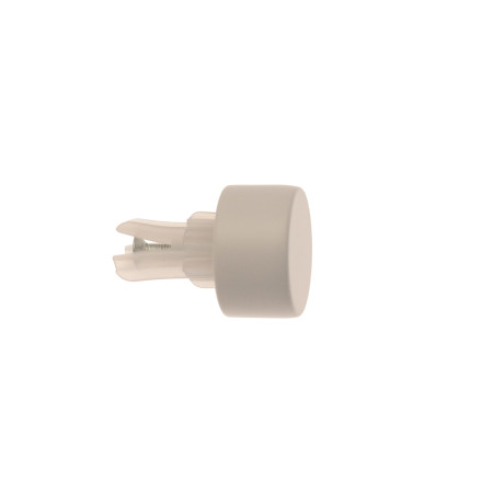 2 Embouts Bouchon - Blanc Mat - Diamètre 20