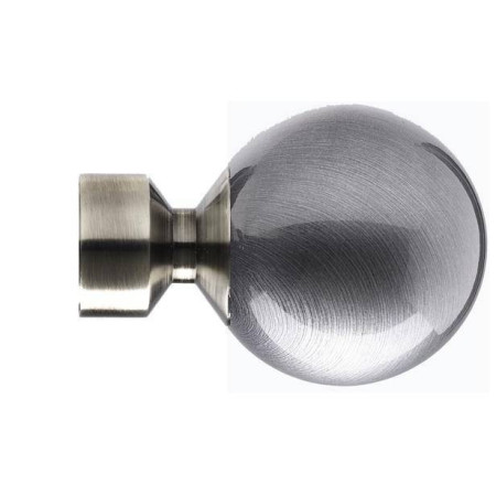 1 Embout Anglais - Gris/Argent Vieilli - Diamètre 28