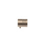 2 Embouts Cylindre - Chrome Satiné - Diamètre 20
