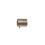 2 Embouts Cylindre - Chrome Satiné - Diamètre 20