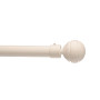2 Embouts Ball - Blanc Mat - Diamètre 20