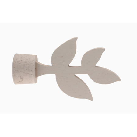 1 Embout 4 Feuilles - Chêne Blanc - Diamètre 28